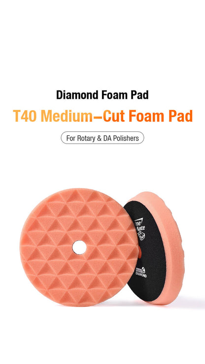 Medium Cut T40 - Diamond Foam Pad - ShineMate