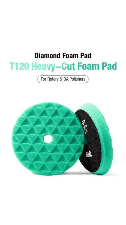 Heavy Cut T120 - Diamond Foam Pad - ShineMate